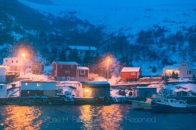 Snowstorm Hitting Outport of Francois, Newfoundland